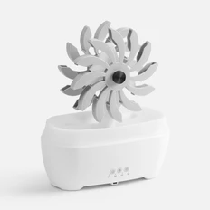 Увлажнитель-ароматизатор Steam Spin, белый / серый фото