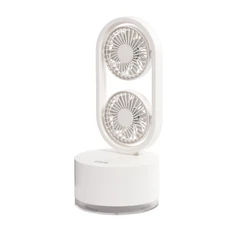 Увлажнитель воздуха портативный с двумя вентиляторами Smart Wind, белый фото