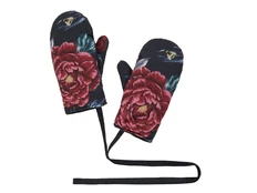 Варежки «Русские сезоны», синие / бордовые фото