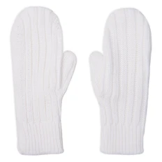 Варежки вязаные «Насвязи», белые фото
