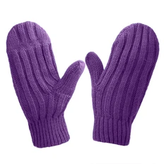 Варежки вязаные «Насвязи», фиолетовый фото