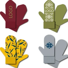 Варежки Mani, полушерсть, на заказ фото