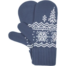 Варежки Teplo Elnik, серые / белые фото