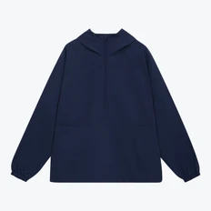 Ветровка оверсайз унисекс Rissman, темно-синяя фото