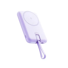 Внешний аккумулятор беспроводной магнитный Movespeed L10, 10000 mAh, фиолетовый фото