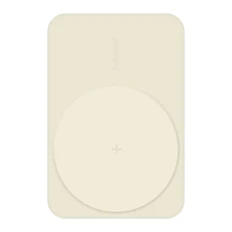 Внешний аккумулятор беспроводной магнитный Solove W12 Pro, 10000 mAh, бежевый фото