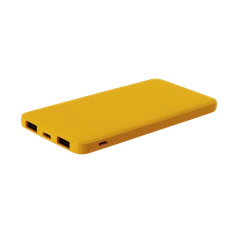 Внешний аккумулятор Bplanner Power 1 ST, soft touch, 5000 mAh, желтый фото