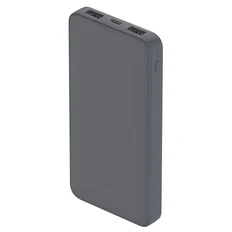 Внешний аккумулятор Polus на 10000 mAh, soft touch, серый фото