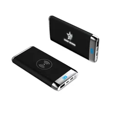 Внешний аккумулятор с беспроводной зарядкой Wolfrock, 10000 mAh, черный фото