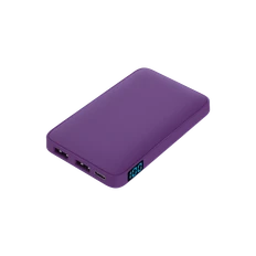 Внешний аккумулятор с подсветкой Ancor, 5000 mAh, фиолетовый фото