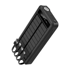Внешний аккумулятор с солнечной панелью Xyron, 10000 mAh, черный фото