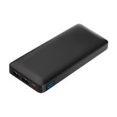 Внешний аккумулятор с цветной подсветкой Ancor PD Max Plus 10000 mAh, черный фото