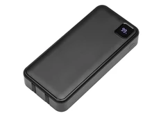 Внешний аккумулятор со встроенными кабелями Evolt «Фрэйм Про», 20000 mAh, черный фото