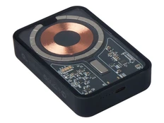 Внешний аккумулятор беспроводной магнитный Qjet MagnifIQ, 10000 mAh, черный фото