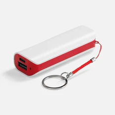 Внешний аккумулятор-брелок Molti Akku 2000 mAh, белый / красный фото