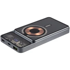 Внешний аккумулятор Cooper Prime беспроводной магнитный, 10000 mAh, прозрачный / темно-серый фото