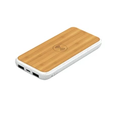 Внешний аккумулятор с беспроводной зарядкой Tambuko, 10000 mAh, крафт фото