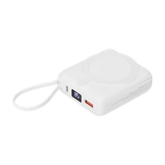 Внешний аккумулятор с подсветкой Ritter PD 10000 mAh с функцией беспроводной зарядки 15W, белый фото