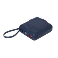 Внешний аккумулятор с подсветкой Ritter PD 10000 mAh с функцией беспроводной зарядки 15W, синий фото