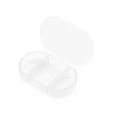 Витаминница на 3 отсека Trizone, прозрачная фото