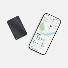 Визитка-трекер электронная MiCard Pro Duo, черная фото