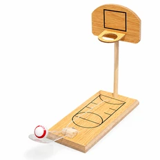 Игра настольная мини-баскетбол Win Shot, бежевая фото