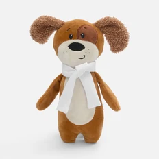 Игрушка мягкая Beastie Toys, собачка, коричневая фото