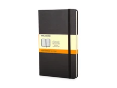 Записная книжка в линейку на резинке Moleskine Classic А6, черная фото