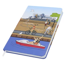 Записная книжка в клетку Dziuna Немига А5, многоцветная фото