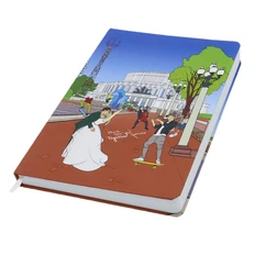 Записная книжка в клетку Dziuna Театр А5, многоцветная фото