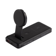 Зарядная беспроводная станция-пауэрбэнк Slider, 10000 mAh, (20W/15W), черная фото