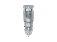 Зарядное устройство автомобильное Rivacase VA4225 с кабелем MFi Lightning, прозрачное фото