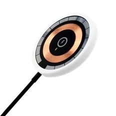 Зарядное устройство беспроводное магнитное Aphia 15W To Go, белое / черное фото