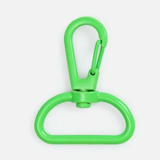 Застежка-карабин Snap Hook, L, зеленый неон фото