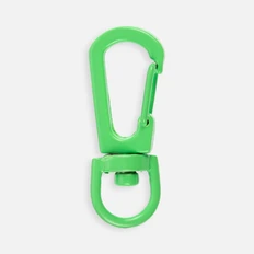 Застежка-карабин Snap Hook, S, зеленый неон фото