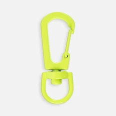 Застежка-карабин Snap Hook, S, желтый неон фото