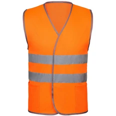 Жилет светоотражающий Reflector, оранжевый неон фото