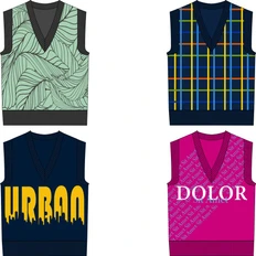 Жилет оверсайз Tricksy Net на заказ, акрил фото