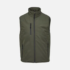 Жилет софтшелл унисекс Sol's Falcon BW, 270 г/м2, хаки фото