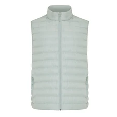 Жилет стеганый мужской из переработанного полиэстера Iqoniq Meru, 70 гр/м2, зеленый фото
