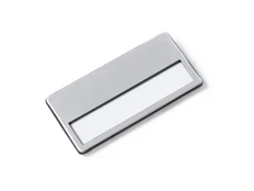 Значок для бейджа Ganda, серебристый фото