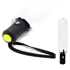 Зонт автоматический противоштормовой Vortex To Go, белый / желтый фото