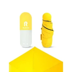 Зонт механический RoadLike компактный в чехле, желтый фото