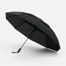 Зонт обратного сложения с двойным куполом Indivo TwoGether, черный фото
