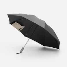 Зонт складной автоматический обратного сложения Easyroll, серый фото