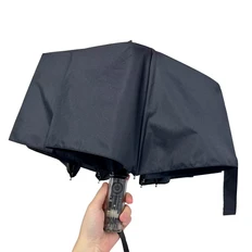 Зонт складной автоматический Estetic, черный фото