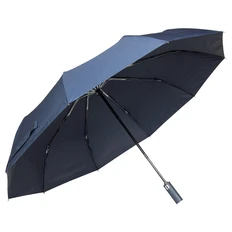 Зонт складной автоматический Forest Cardiff Safeclosing, темно-синий фото
