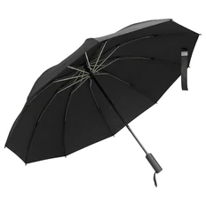 Зонт складной автоматический обратного сложения Clicra Forest Liverpool Reverse Safeclosing, черный фото