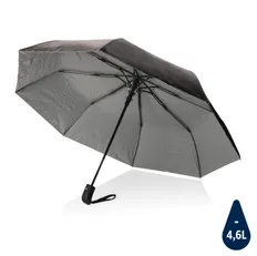 Зонт складной автоматический XD Collection Impact, d=97 см, серый / темно-серый фото