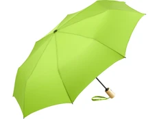 Зонт складной полуавтомат из бамбука Fare ÖkoBrella, салатовый фото